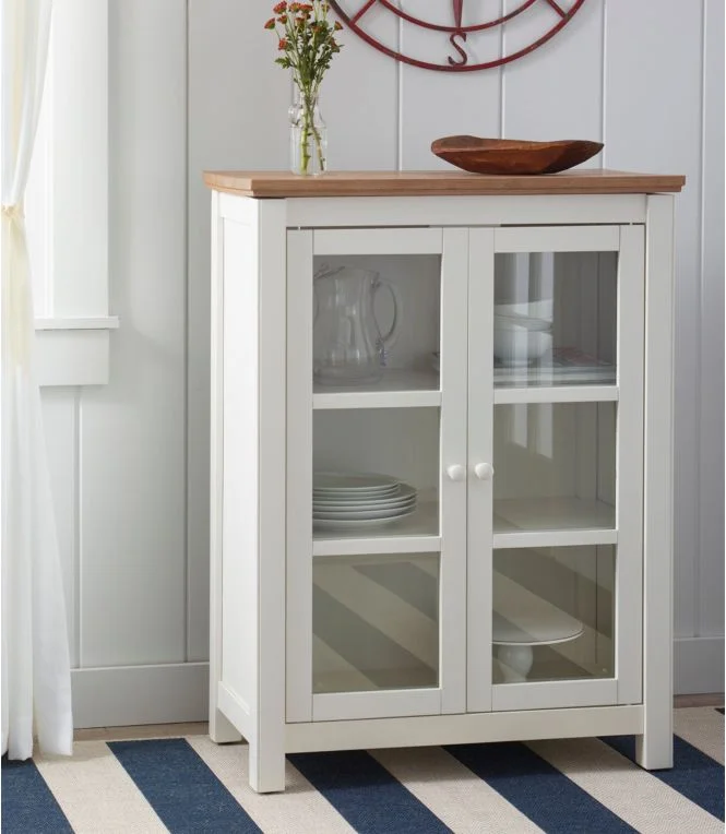 Painted Farmhouse Cabinet, Wood Top - Image 3