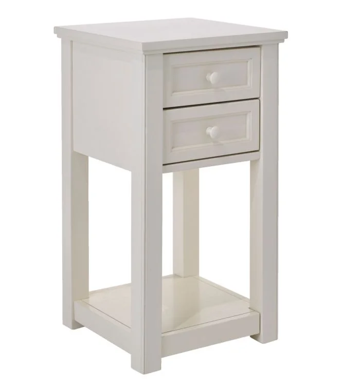 Alternative view of Painted Farmhouse Two-Drawer Side Table