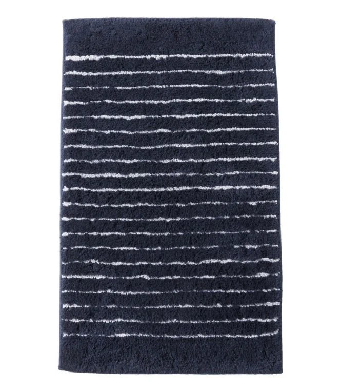 Premium Cotton Bath Mat, Nautical Stripe