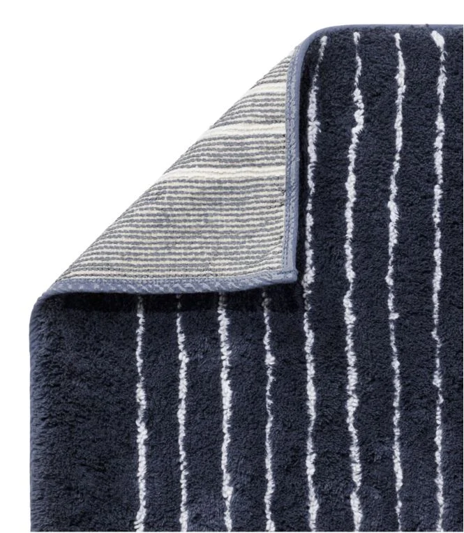 Premium Cotton Bath Mat, Nautical Stripe - Image 3
