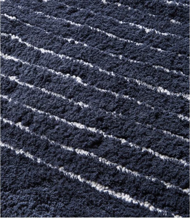 Premium Cotton Bath Mat, Nautical Stripe - Image 4