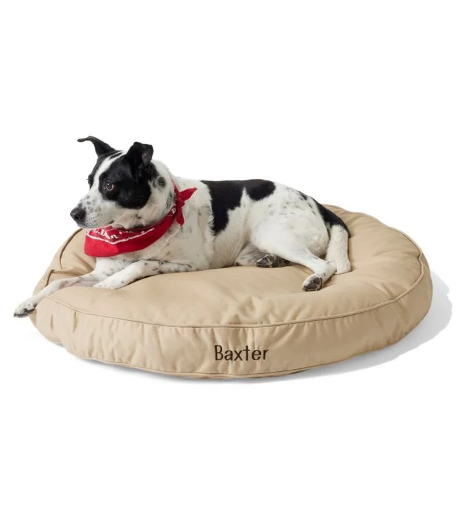 Premium Denim Dog Bed, Round - Image 3