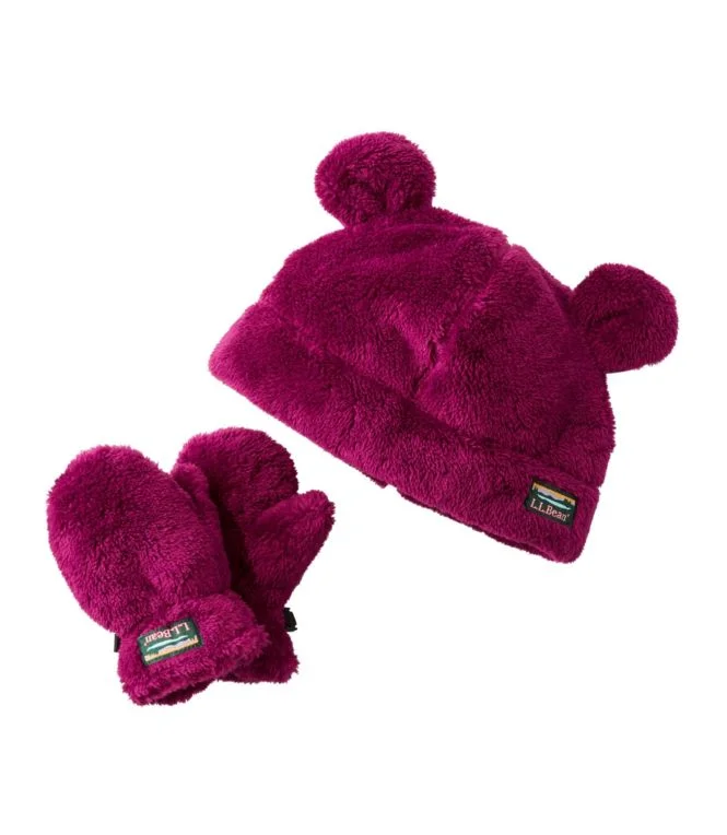 Toddlers'' Hi-Pile Hat and Mitten Set - Image 7