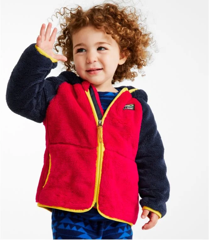 Toddlers'' L.L.Bean Hi-Pile Fleece Jacket, Colorblock - Image 5