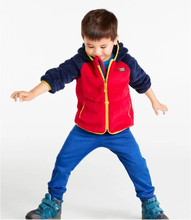 Toddlers'' L.L.Bean Hi-Pile Fleece Jacket, Colorblock - Image 6