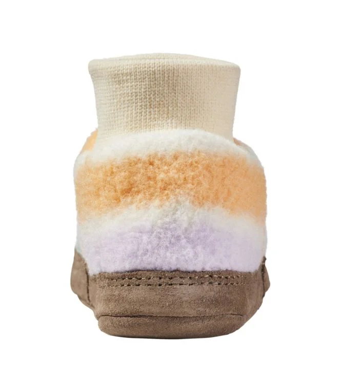 Toddlers'' Mountain Classic Fleece Slippers, Stripe - Image 4