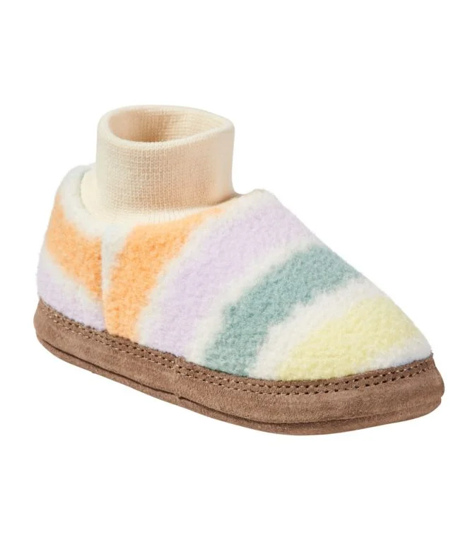 Toddlers'' Mountain Classic Fleece Slippers, Stripe - Image 7