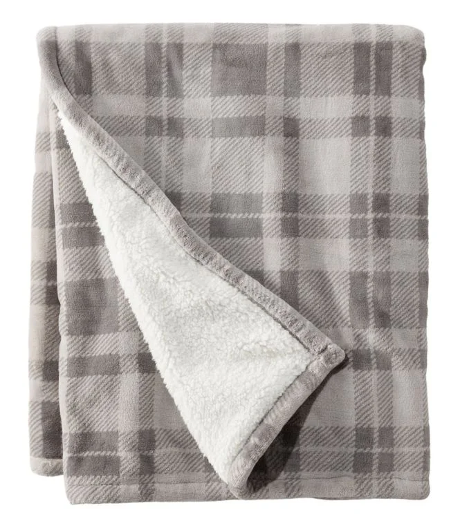 Alternative view of Wicked Plush Sherpa Throw, Plaid