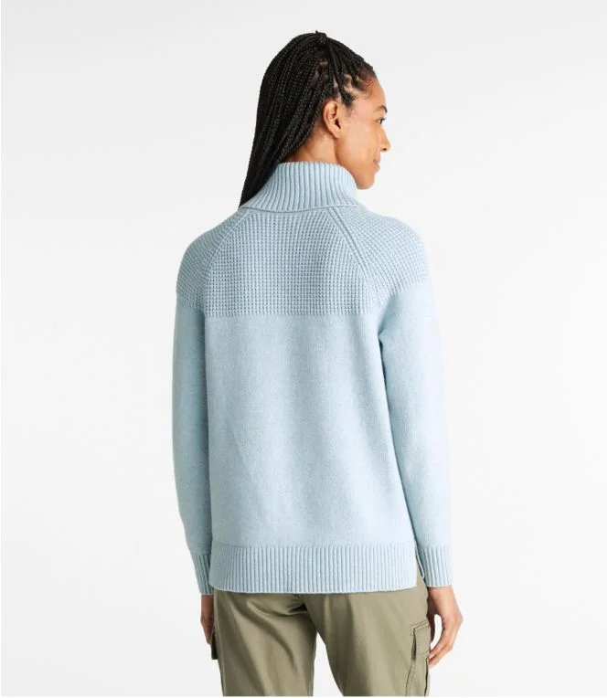 Women''s All-Day Waffle Sweater, Turtleneck - Image 5