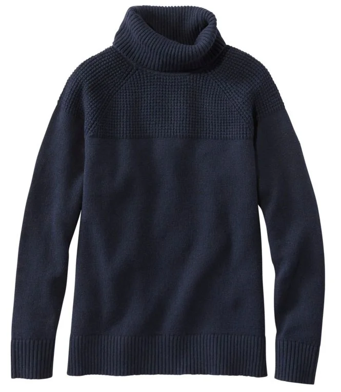 Women''s All-Day Waffle Sweater, Turtleneck - Image 4