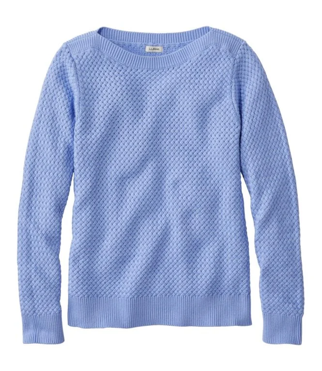 Women''s Basketweave Sweater, Boatneck