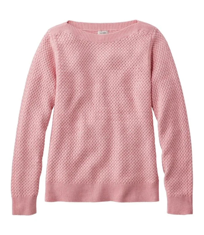 Women''s Basketweave Sweater, Boatneck - Image 10