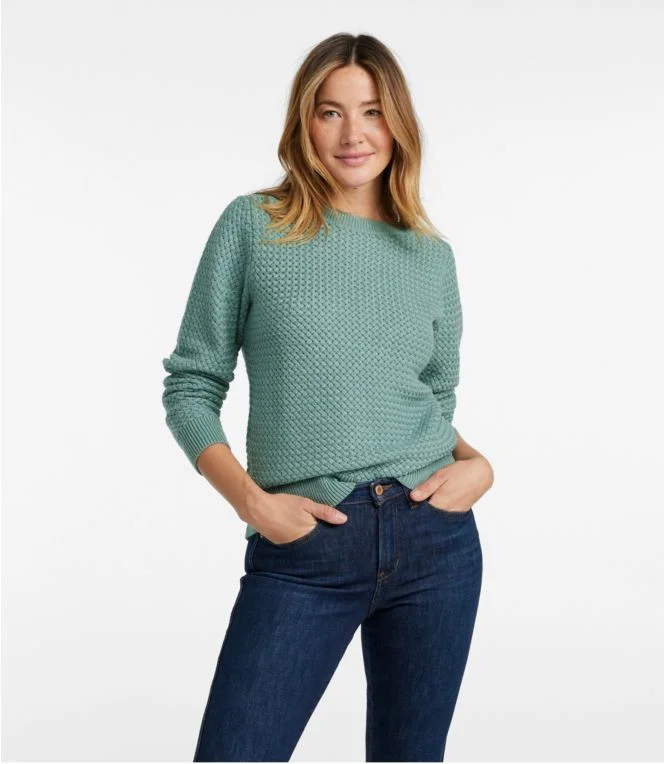 Women''s Basketweave Sweater, Boatneck - Image 3