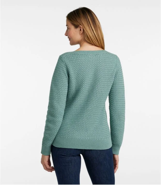 Women''s Basketweave Sweater, Boatneck - Image 4