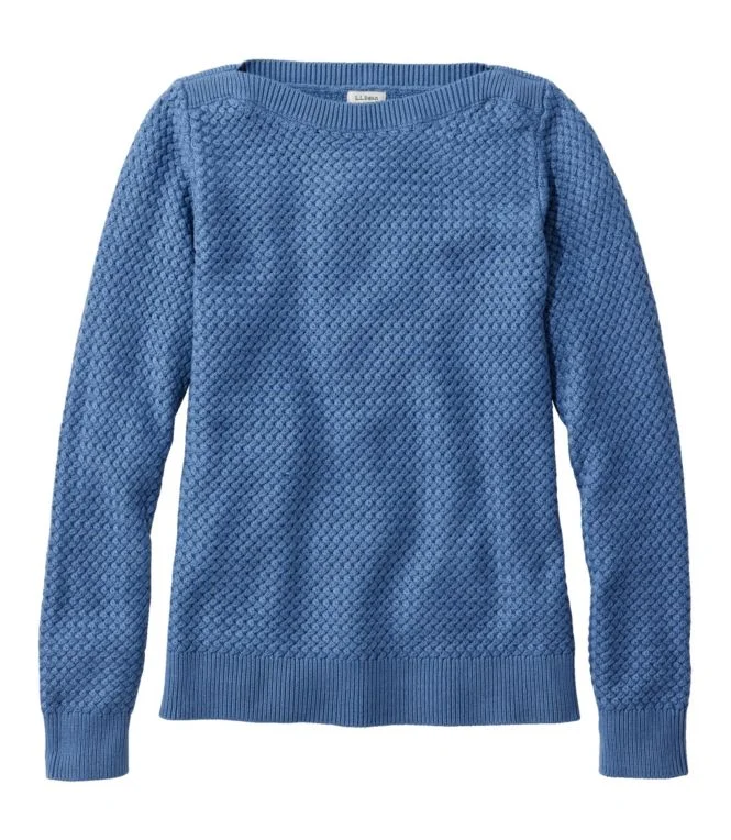 Women''s Basketweave Sweater, Boatneck - Image 9