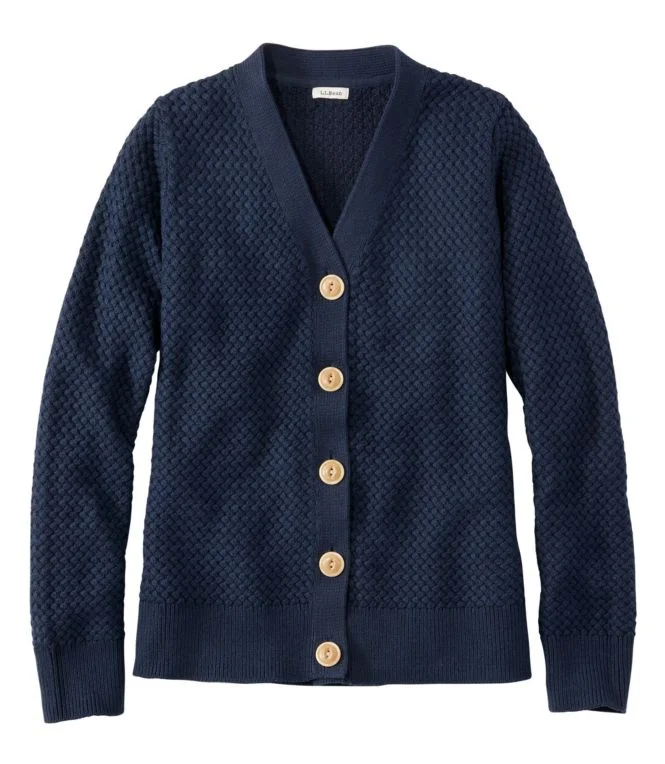 Women''s Basketweave Sweater, Button-Front Cardigan - Image 8