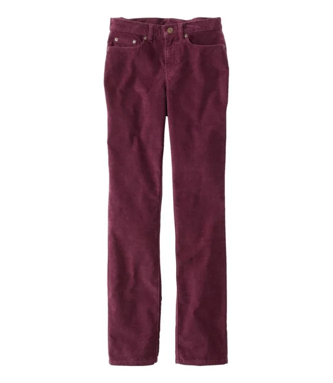 Alternative view of Women''s BeanFlex Five-Pocket Corduroy Pants, Mid-Rise Straight-Leg