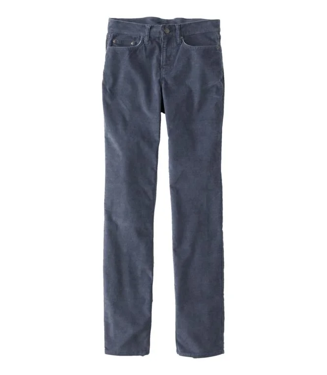 Women''s BeanFlex Five-Pocket Corduroy Pants, Mid-Rise Straight-Leg - Image 7