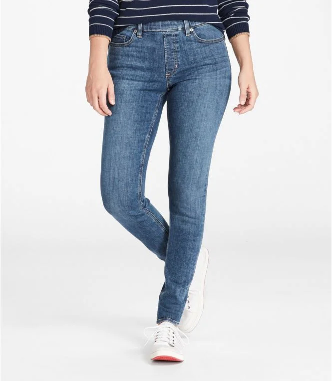 Women''s BeanFlex® Jeans, Mid-Rise Skinny-Leg Pull-On - Image 9