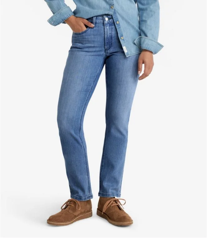 Alternative view of Women''s BeanFlex® Jeans, Mid-Rise Straight-Leg