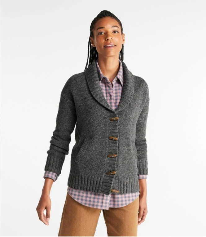 Women''s Bean''s Classic Ragg Wool Sweater, Cardigan - Image 3