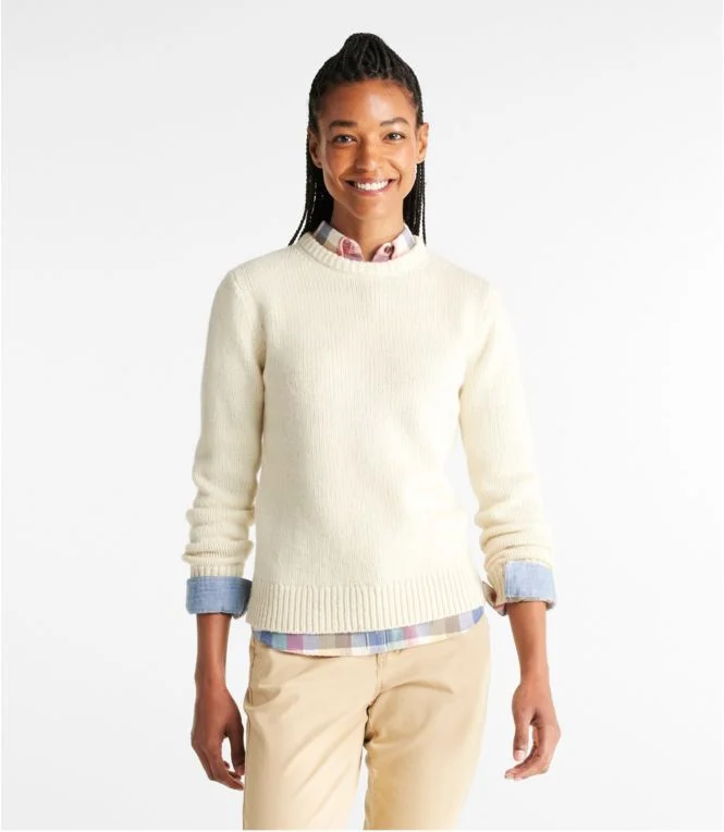 Women''s Bean''s Classic Ragg Wool Sweater, Crewneck - Image 3