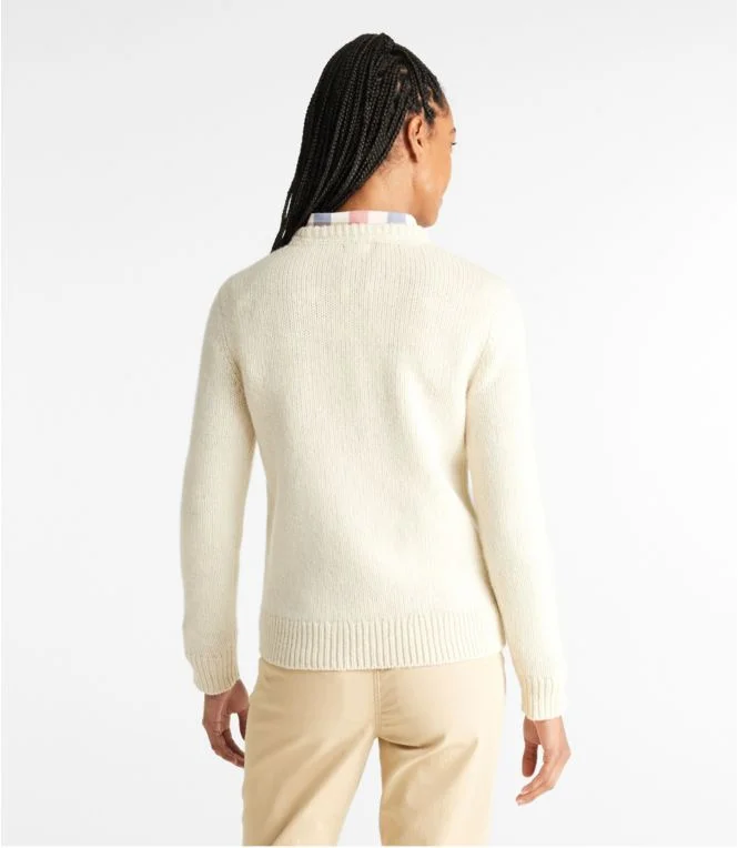 Women''s Bean''s Classic Ragg Wool Sweater, Crewneck - Image 4