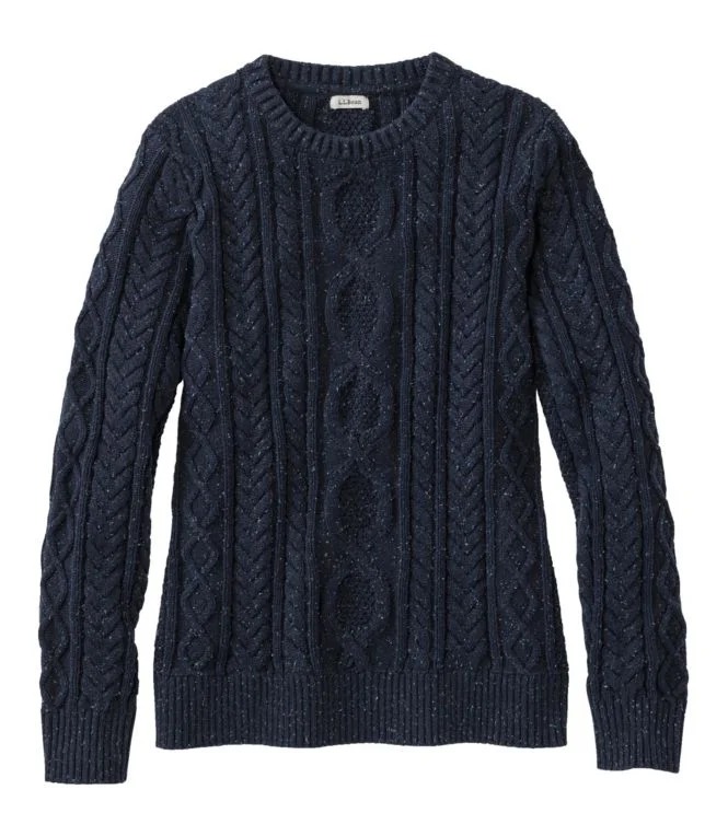 Women''s Bean''s Heritage Soft Cotton Fisherman Sweater, Crewneck - Image 8