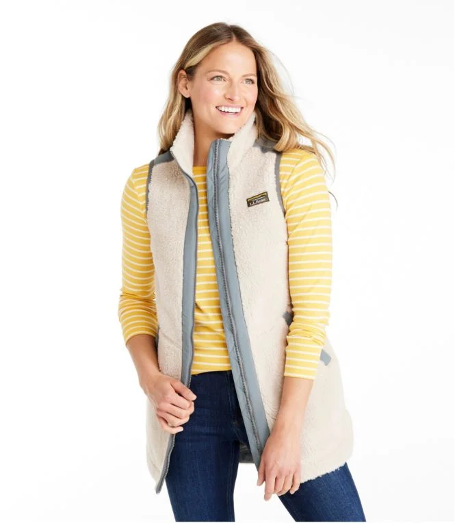 Women''s Bean''s Sherpa Fleece Long Vest - Image 3