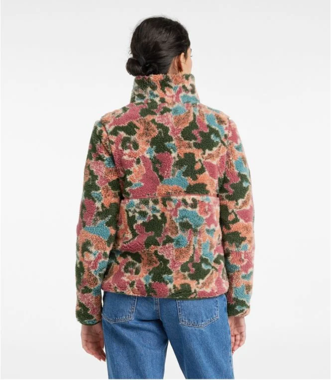 Women''s Bean''s Sherpa Fleece Pullover, Print - Image 4