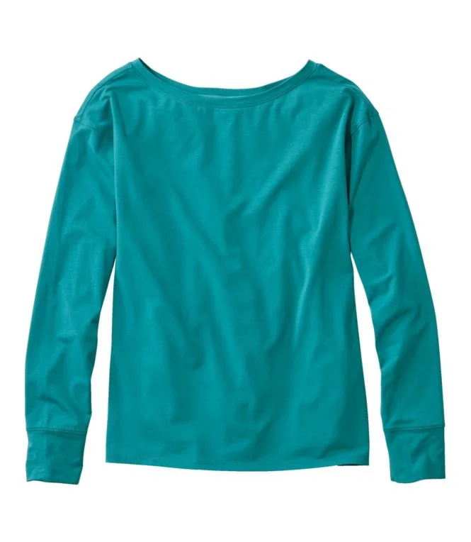Women''s Beyond Soft Tee, Pleat-Back Long-Sleeve