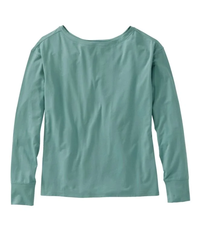 Women''s Beyond Soft Tee, Pleat-Back Long-Sleeve - Image 9