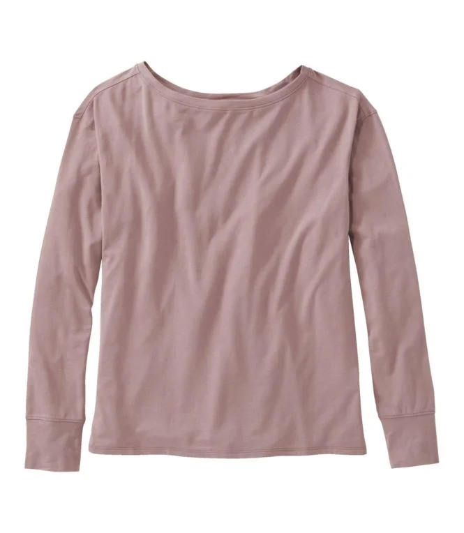 Women''s Beyond Soft Tee, Pleat-Back Long-Sleeve - Image 8