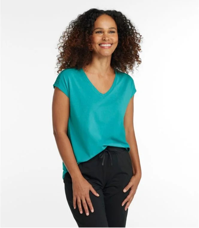 Women''s Beyond Soft V-Neck Tee, Short Sleeve