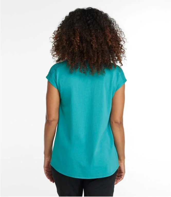 Alternative view of Women''s Beyond Soft V-Neck Tee, Short Sleeve
