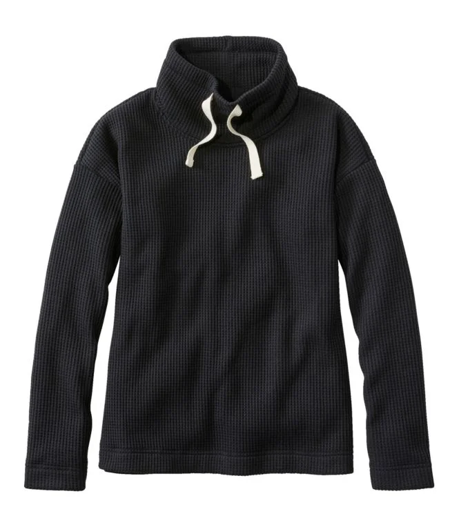 Women''s Birchwood Brushed Waffle Funnelneck