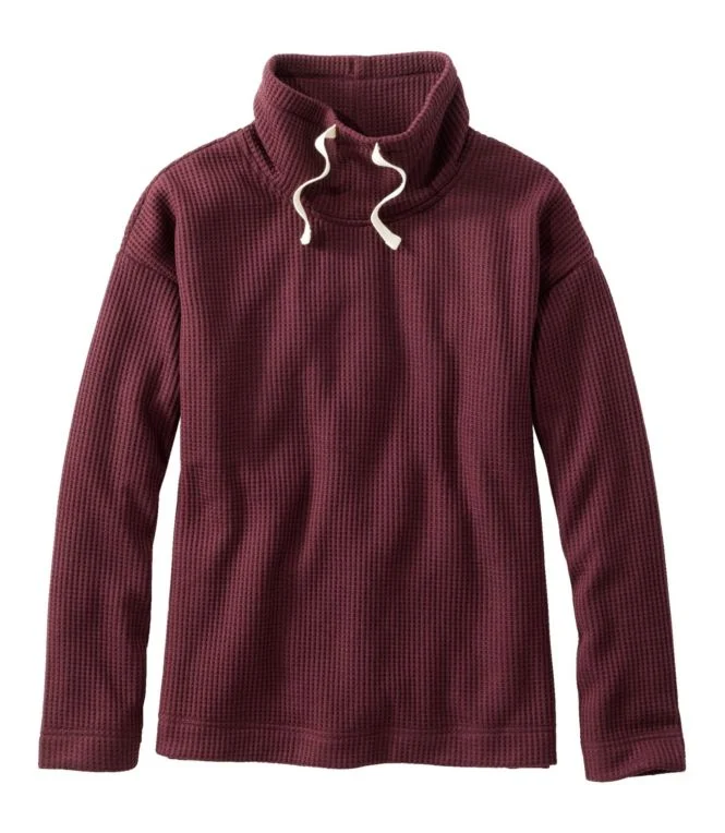 Alternative view of Women''s Birchwood Brushed Waffle Funnelneck