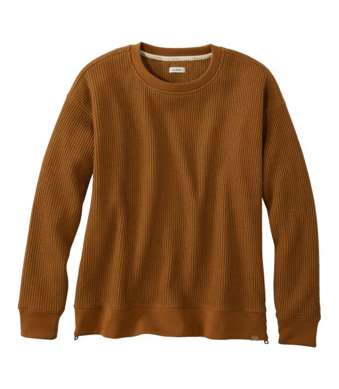 Women''s Birchwood Brushed Waffle Top, Crewneck - Image 9