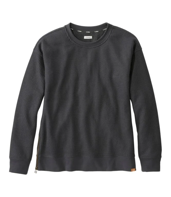 Women''s Birchwood Brushed Waffle Top, Crewneck - Image 11