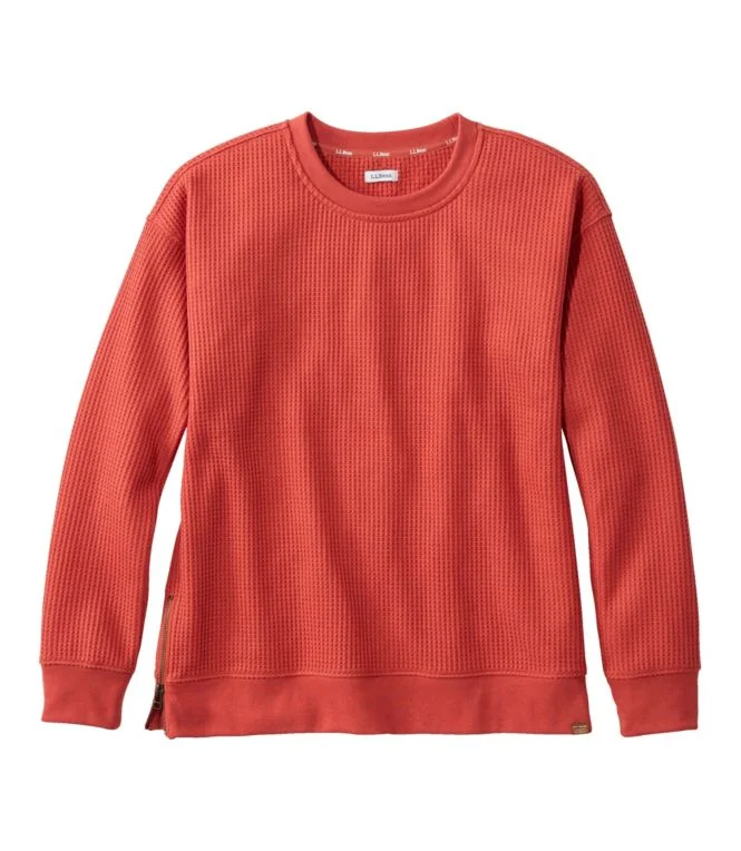 Women''s Birchwood Brushed Waffle Top, Crewneck - Image 12