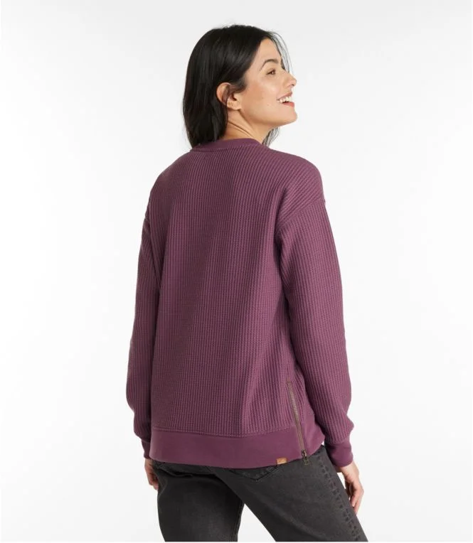 Women''s Birchwood Brushed Waffle Top, Crewneck - Image 4
