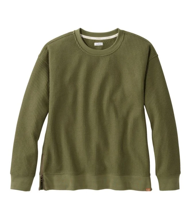 Women''s Birchwood Brushed Waffle Top, Crewneck - Image 7