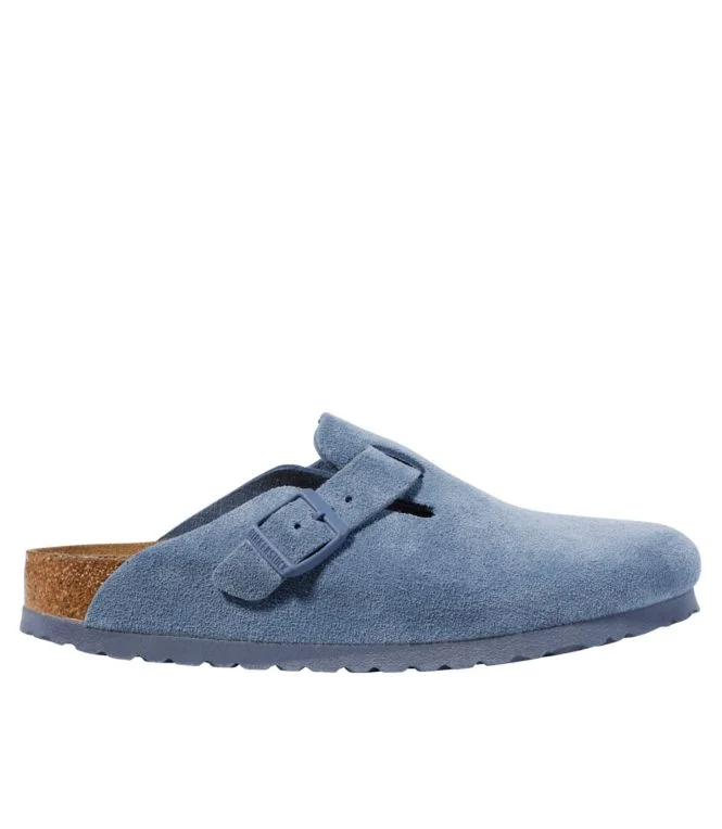Women''s Birkenstock Soft Footbed Boston Clogs, Suede