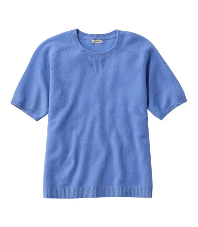 Women''s Classic Cashmere Sweater, Short-Sleeve Tee