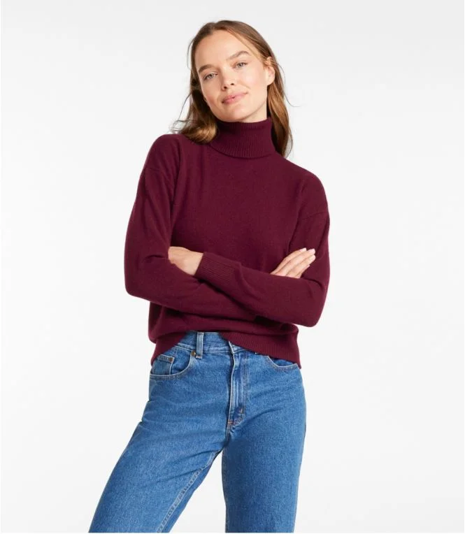 Women''s Classic Cashmere Sweater, Turtleneck - Image 3