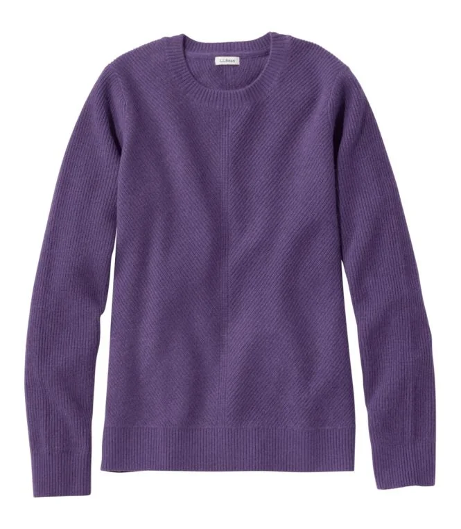 Alternative view of Women''s Classic Cashmere Textured Sweater, Crewneck
