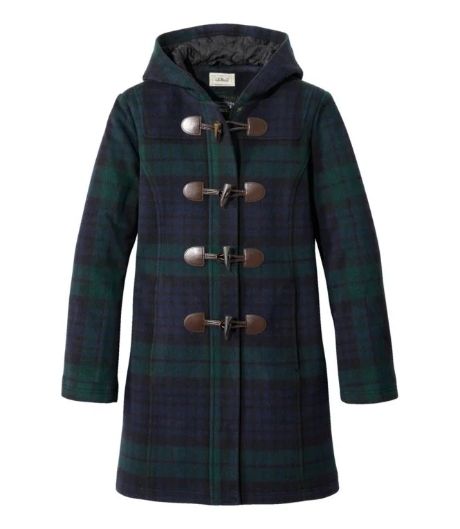 Women''s Classic Lambswool Duffel Coat, Pattern