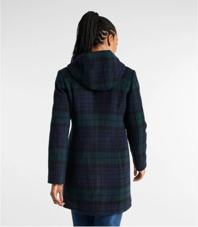 Women''s Classic Lambswool Duffel Coat, Pattern - Image 4