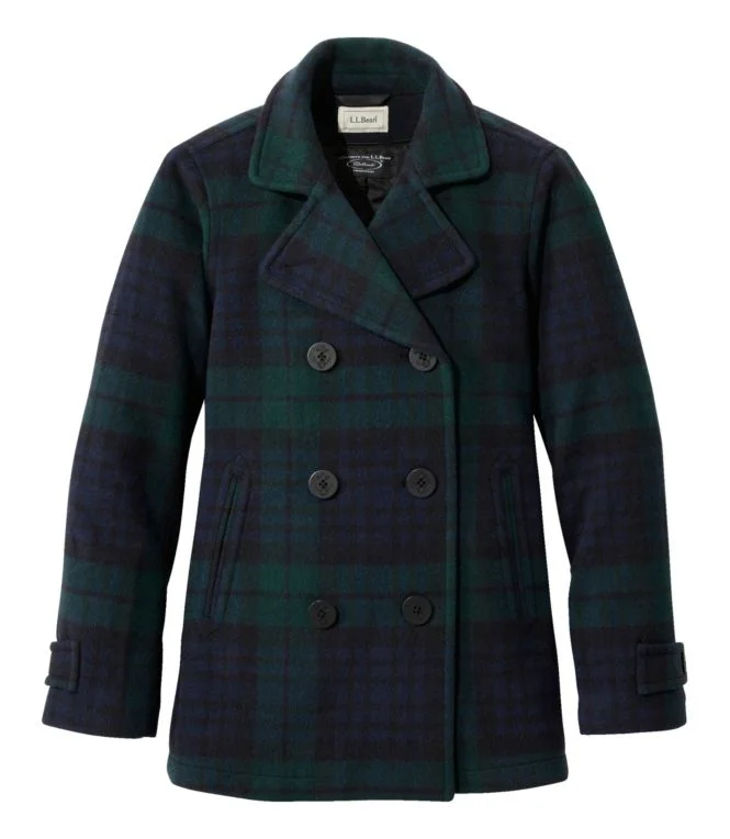 Women''s Classic Lambswool Peacoat, Pattern