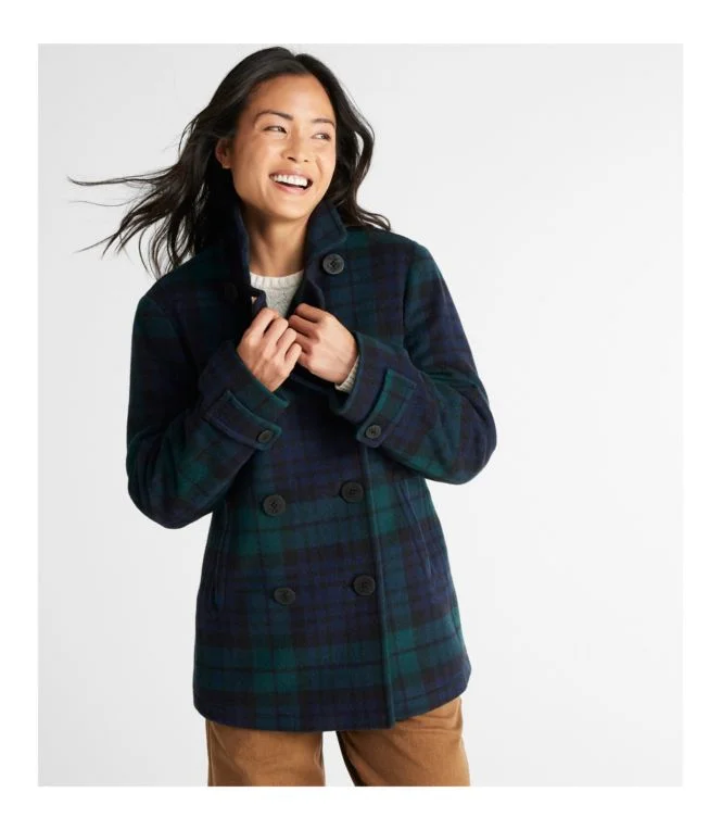 Women''s Classic Lambswool Peacoat, Pattern - Image 3